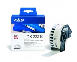 oryginalna taśma do drukarek etykiet Brother [DK-22210] biała