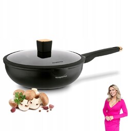 Duża Patelnia na Indukcję 30 cm Wok patelnia