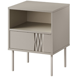 Komplet szafek nocnych beżowy mat 44 cm Aurelia