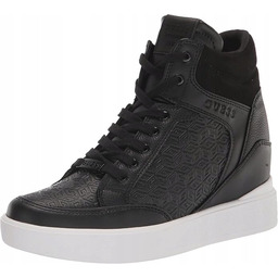 GUESS CZARNE SPORTOWE WYSOKIE BUTY NA KOTURNIE 39