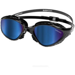 BUDDYSWIM Okulary do pływania OZEANX black/blue mirror