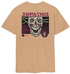 koszulka SANTA CRUZ - Toxic Skull T-Shirt Taupe