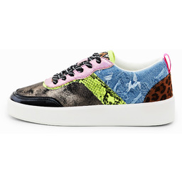 Sneakersy w patchworkowy deseń