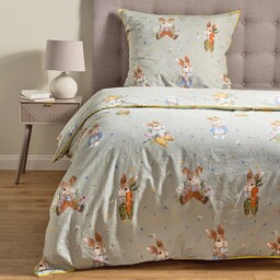 Pościel bawełniana z lamówką Emi 140x200 cm