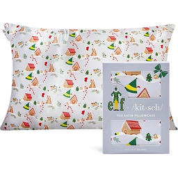 Elf x Kitsch satynowa poszewka na poduszkę, bardziej