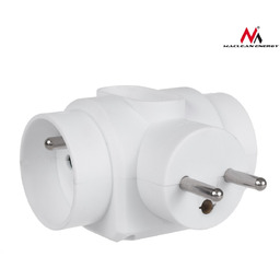 Gniazdko prądowe Maclean MCE213 potrójne typu mix, 2x16A