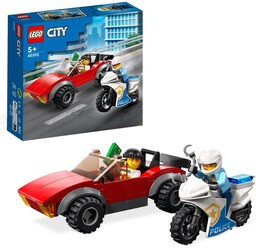 Klocki Lego City Motocykl Policyjny pościg za samochodem