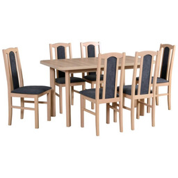 Zestaw stół i 6 krzeseł drewnianych WENUS 2