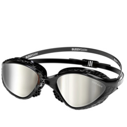 BUDDYSWIM Okulary do pływania OZEANX black/silver mirror