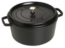 Zwilling Garnek żeliwny okrągły STAUB 40509-863-0 - czarny