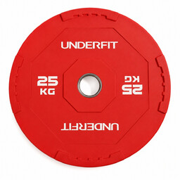 UNDERFIT Obciążenie olimpijskie bumper 25 kg Interlock