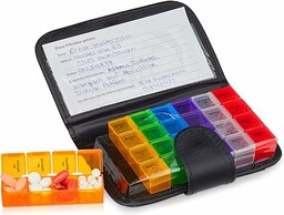 Relaxdays Organizer na Lekarstwa, Czarny, 19.5 x 13.5