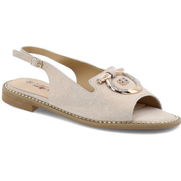 S.Barski Różowe Sandały Eleganckie Obuwie Damskie