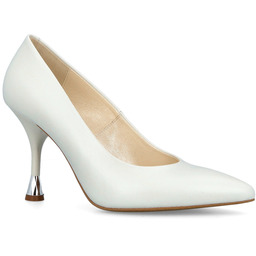 Ślubne szpilki - KOTYL 8517 ECRU PERŁA