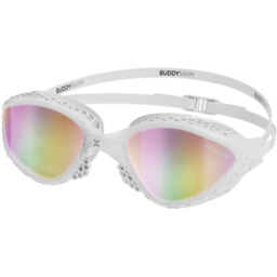 BUDDYSWIM Okulary do pływania OZEANX white/iridium mirror