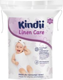 Kindii Linen Care, płatki kosmetyczne dla niemowląt