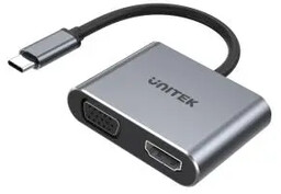 Unitek D1049A, USB-C, HDMI, VGA, USB-A, PD 100W