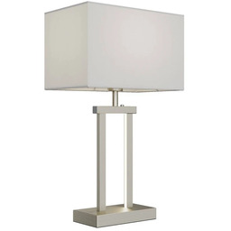 Lindby - Sigurd Lampa Stołowa White/Nickel