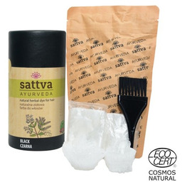 Sattva Naturalna Ziołowa Farba/henna Do Włosów 01 Czarna