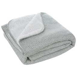 EUROFIRANY Koc Panda 150 x 200 cm Biało-srebrny