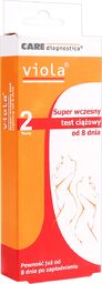 Viola Super, wczesny test ciążowy paskowy, 2 sztuki