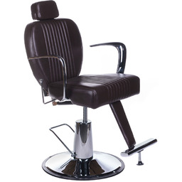 Fotel barberski OLAF BH-3273 Brązowy