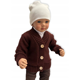 Sweterek niemowlęcy 74 Sweter Rozpinany Akryl 100% ciepły