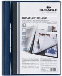 Skoroszyt prezentacyjny DURAPLUS de Luxe granatowy A4 2589
