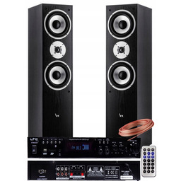 Zestaw Nagłośnienia 500 Watt Amplituner Bluetooth