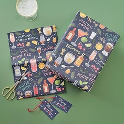 Ginger Ray Świąteczne koktajle świąteczne 2 arkusze papieru