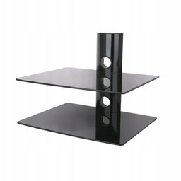 Półka Ścienna Rtv Wisząca Konsola Podwójna Na Dekoder