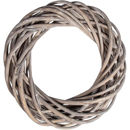 Rayher Hobby Rayher 65392561 wianek wiklinowy srebrno-szary, przecierany,