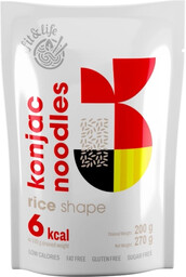 Makaron Konjac, kształt ryżu 250g bez glutenu -