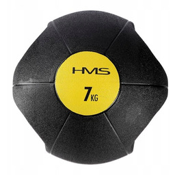 Piłka Lekarska 7kg Gumowa Hms NKU07 Uchwyty Trening