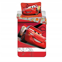 Pościel 140x200 Auta Cars Legenda czerwona poszewka 70x90