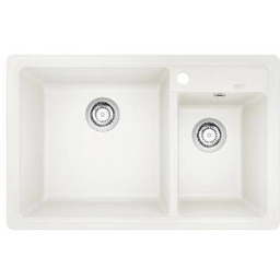 Blanco LEGRA 8 526226 Granitowy Biały Zlewozmywak prostokątny