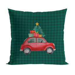 Markizeta Poszewka dekoracyjna velvet 40x40 002 zielona Krata