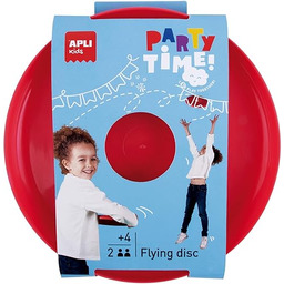 APLI Kids 19564 Latający krążek, Frisbee czerwony idealny