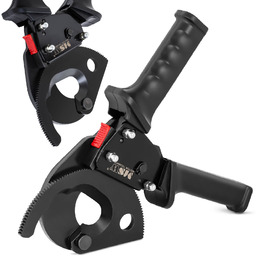 Nożyce szczypce zapadkowe do kabli przewodów z uchwytem