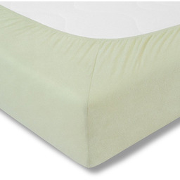 Estella Prześcieradło welurowe ze ściągaczem Seledynowe