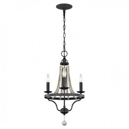 Żyrandol Nori - 3 źródła światła - Ciemny