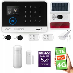 Alarm bezprzewodowy WiFi Gsm 4G Lte z aplikacją