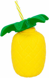 Kubek Ananas ze słomką - 1 szt.