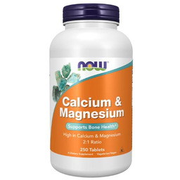 NOW Calcium & Magnesium- 250 tabl. -> Odbiór