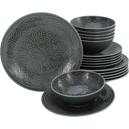 CreaTable, 21627, seria Orient Mandala, 18-częściowy zestaw naczyń,