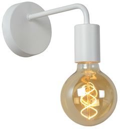 Scott biały - Lucide - lampa ścienna