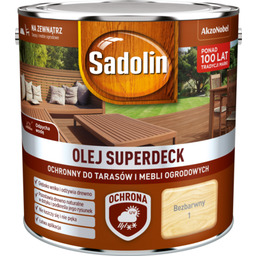 Olej do tarasów i mebli ogrodowych Superdeck Bezbarwny
