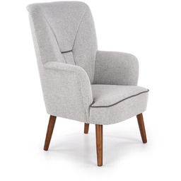 Fotel wypoczynkowy bishop jasny popiel halmar