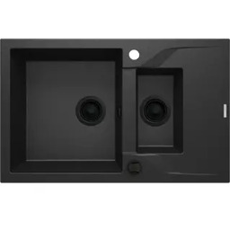 Deante Andante ZQN G513 Granitowy Grafitowy/Metalik Zlewozmywak prostokątny