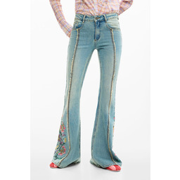 DŻINSY DAMSKIE DESIGUAL, NIEBIESKIE